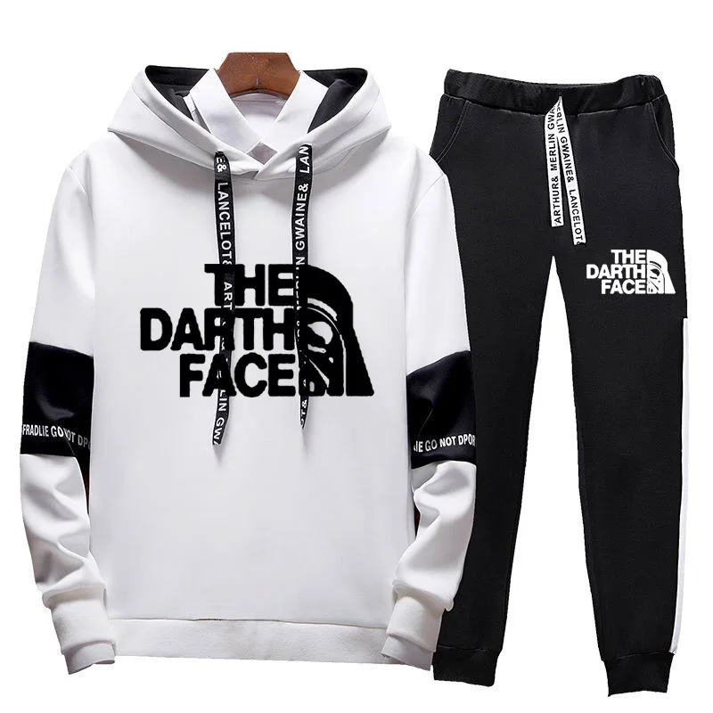 

2021Tracksuit Men Fashion Printing Hoodies Brand Men's Sets Sweatshirts+Sweatpants Spring Autumn Hooded Quick Dry Men's Clothing