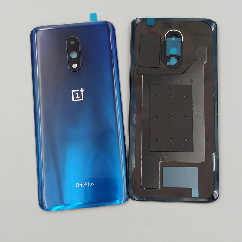 Стеклянная задняя панель Oneplus 7 Крышка корпуса Сменный Чехол для аккумулятора