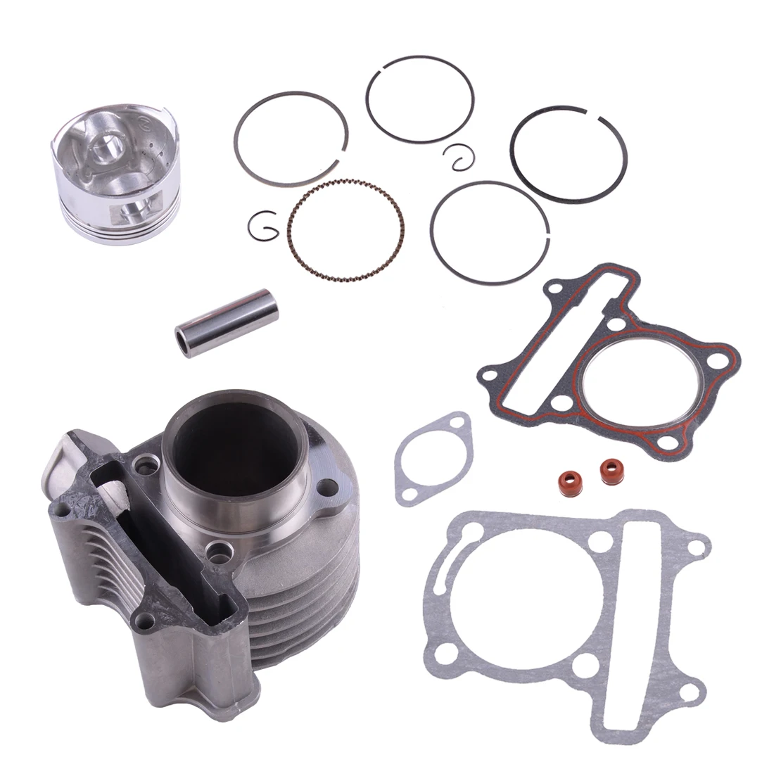 

Big Bore 50mm Cylinder Kit With Piston Ring Pin Motorcycle Fit for 139QMB GY6 50cc 80cc 100cc Scooter Moped Parts