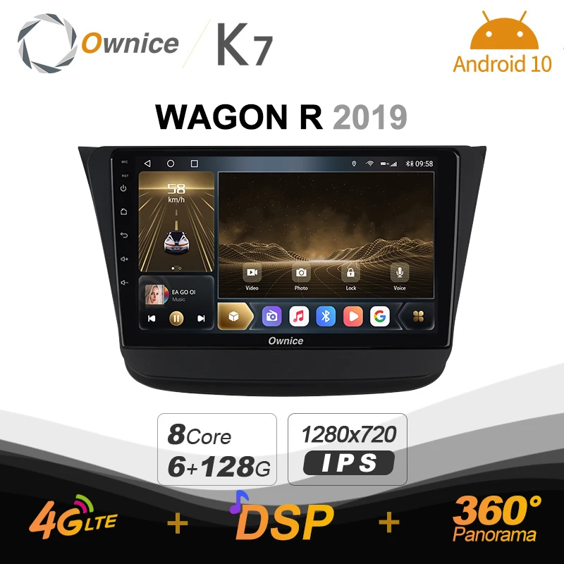 

Автомобильный радиоприемник K7 Ownice 6G + 128G Android 10,0 для SUZUKI WAGON R 2019 мультимедийный DVD аудио 4G LTE GPS Navi 360 BT 5,0 Carplay