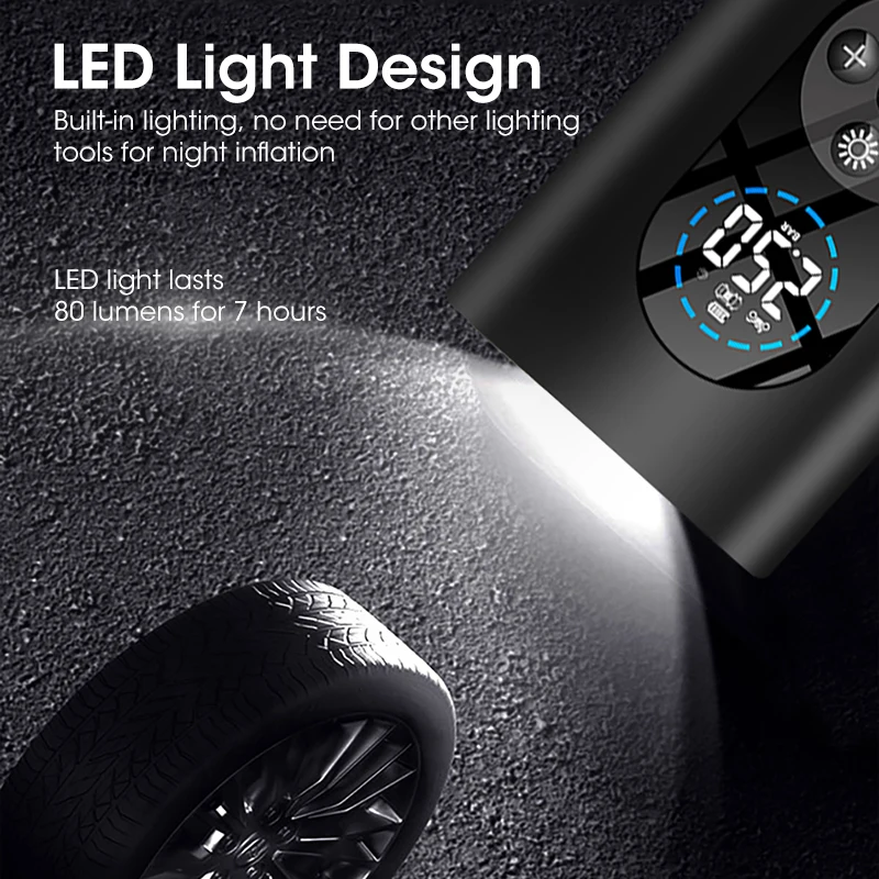 Preço Vtopek Portátil Inflator Bomba Carro Elétrico Pneu Inflator Compressor De Ar Inflatable Digital Bomba De Ar Led Luz Moto Bicicleta