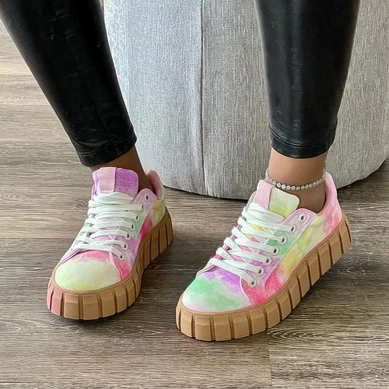 Женские кроссовки на платформе Белые Повседневные для тенниса весна 2021 | Обувь