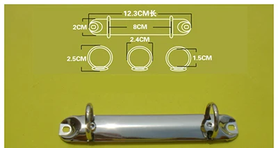 A7 20-20 sliver A7 2 кольца металлические связующие золотого и серебряного цвета папка для документов спиральное сплетение зажимы для скрап-альбом 2-отверстие Тетрадь связующего канцелярские принадлежности - Цвет: A7 20-20 sliver