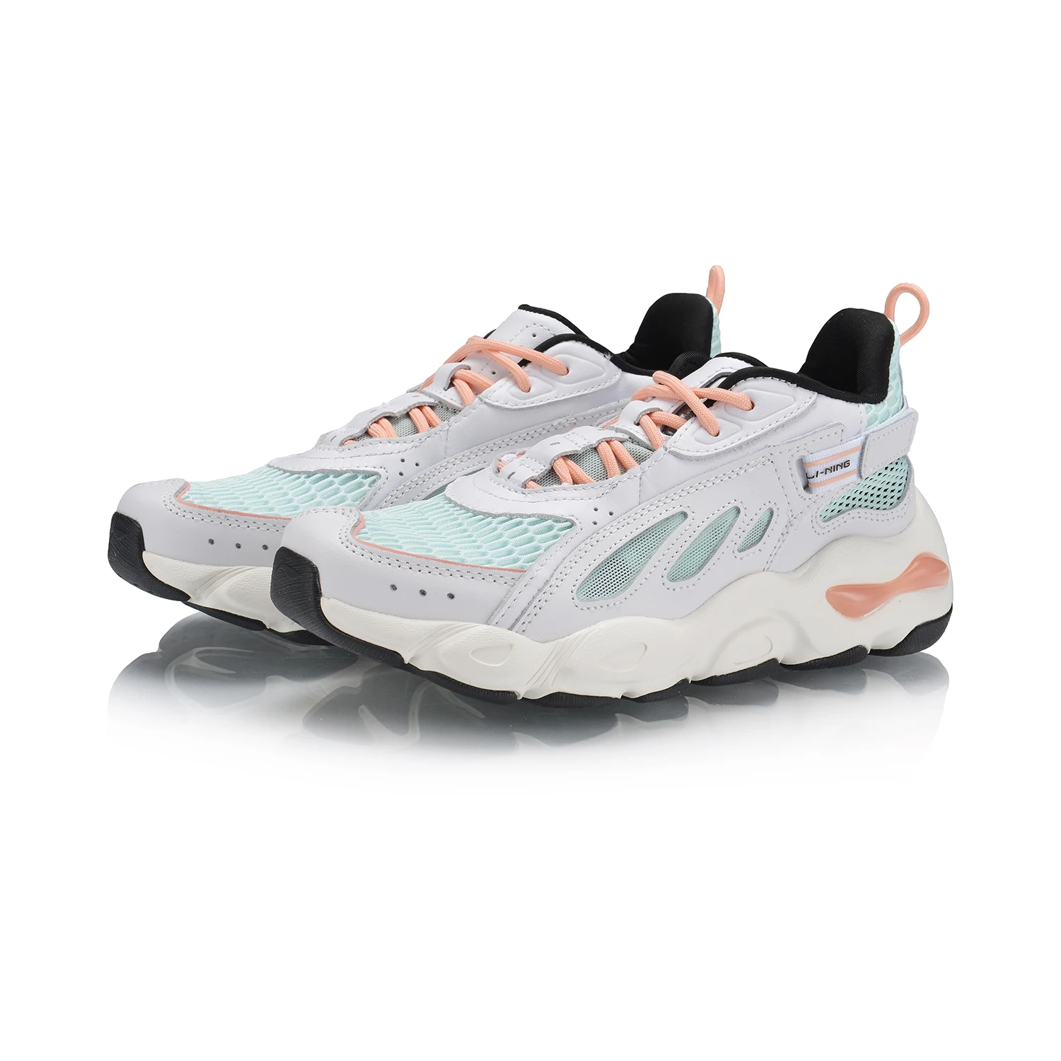 Женские стильные кожаные кроссовки Li-Ning с подкладкой в виде бабочки спортивная