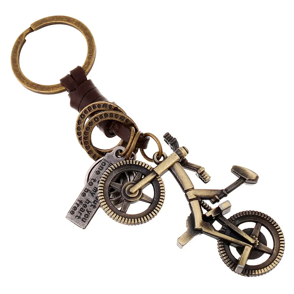 

Cute Creative Bike Bicycle Keychain Mini Metal Dice Pendant Key Chain Ring KeyRing Keyfob Perfect Souvenir Gift Choice