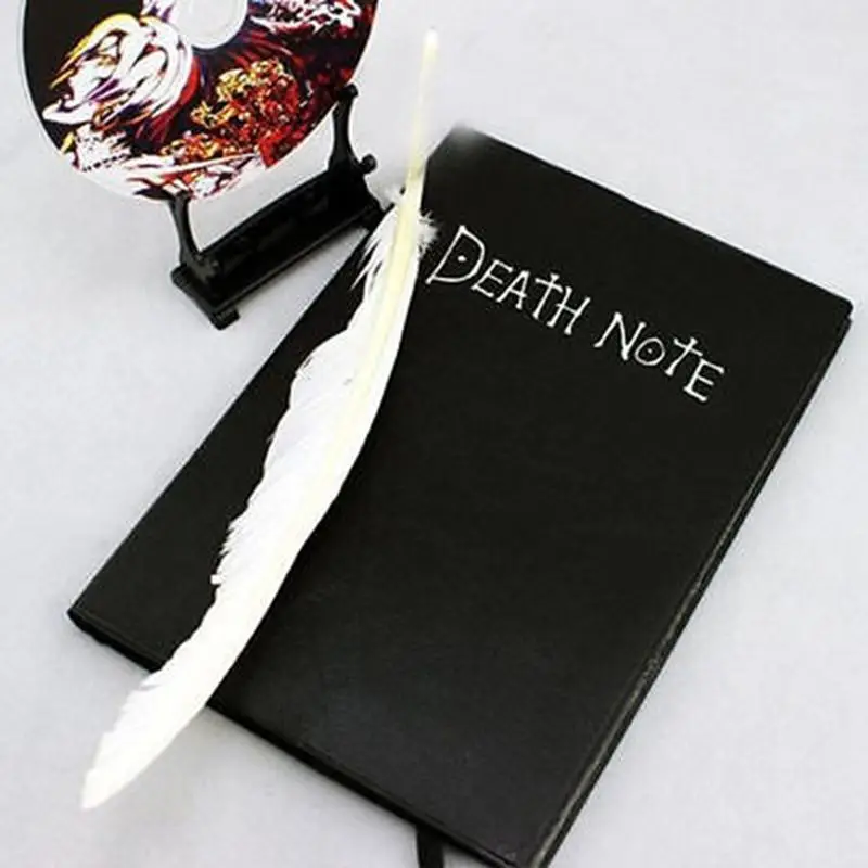 

Anime Death Note Notebook Set Leather Journal and Feather Pen Journal Death Note Pad for Gift