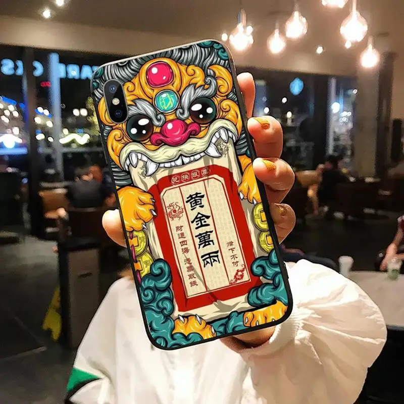 

Pig Rabbit Chinese Style DOG Phone Case for iPhone 11 12 pro XS MAX 8 7 6 6S Plus X 5S SE 2020 XR