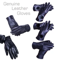 women motorbike winter riding gloves genuine leather moto cycling men hands protective summer black breathable glove plus size