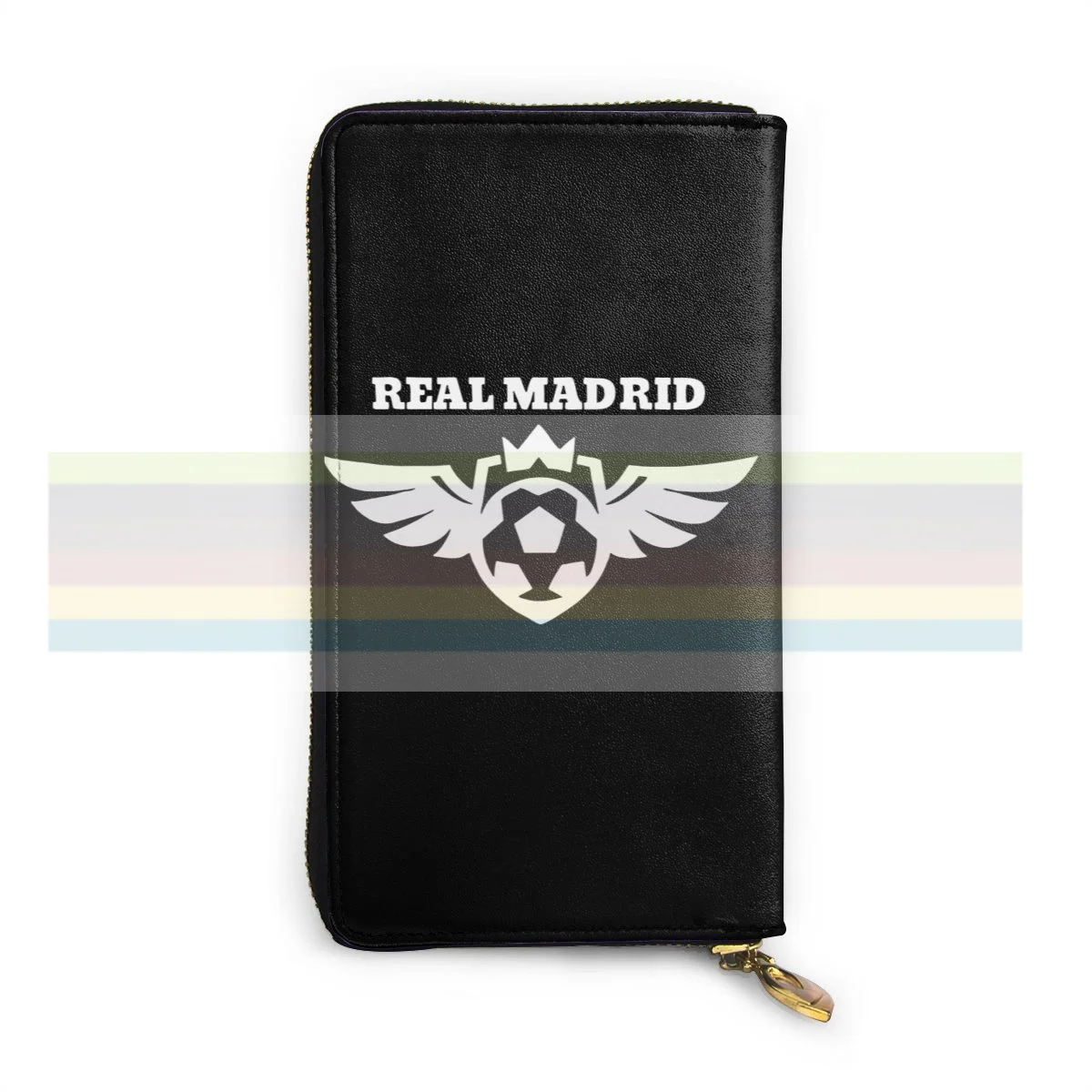 

Real Madrid. New men's and women's smart leather wallet credit card bank card bag. Long mobile wallet