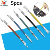 5pcs set stainless steel dual ends pry bar dismantling bar for mobile phone repair tools