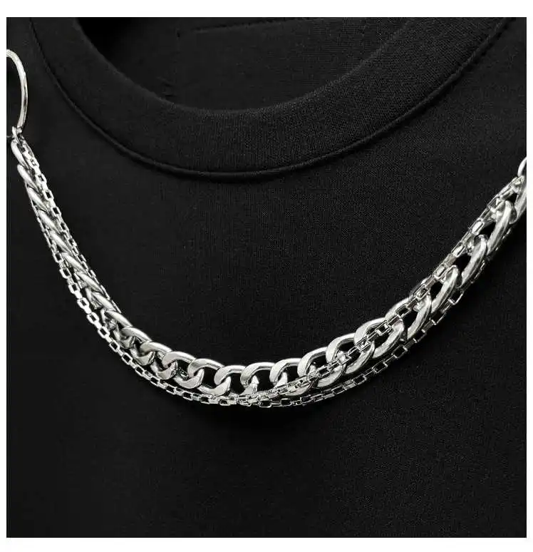 

DEAT 2021 New Spring Summer Fashion Casual Chain Shoulder Padded T-shirt Women's Round Neck Pullover Short Sleeveless SL016