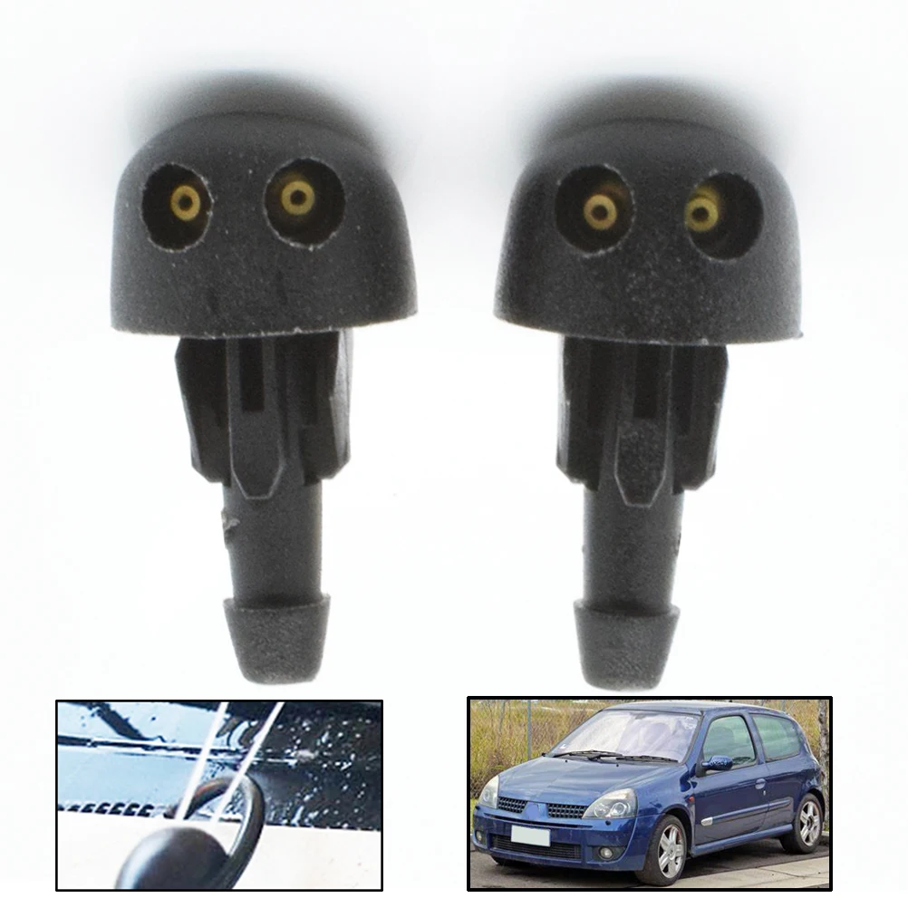 Пара форсунок омывателя лобового стекла для Renault Clio 2 2005 2004 2003 2002 2001 2000 1999 1998 OE