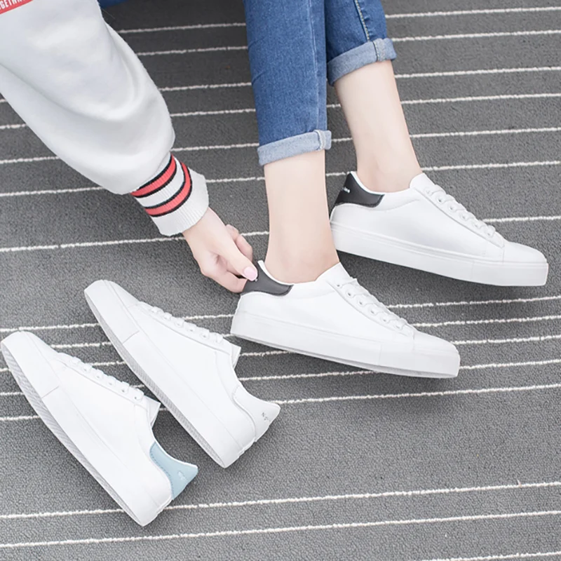 2020 новый тренд белые кроссовки Женская полотняная обувь женская с подошвой из