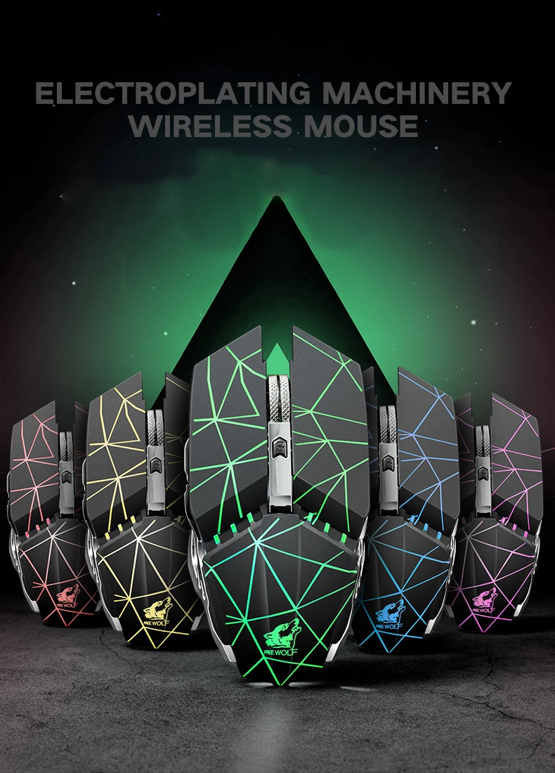 

Optical Mouse 1600DPI Gamer New Game Wireless Mice with USB Receiver Silent 2.4GHz Wireless Mouse for PC Gaming Laptops