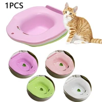 1pc plastic cat toilet training kit cleaning system urinal color tray training litter pets supplies toilet tray pet potty b6s7
