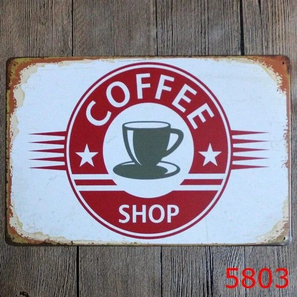 

Metal Tin Sign coffee shop Bar Pub Vintage Retro Poster Cafe ART