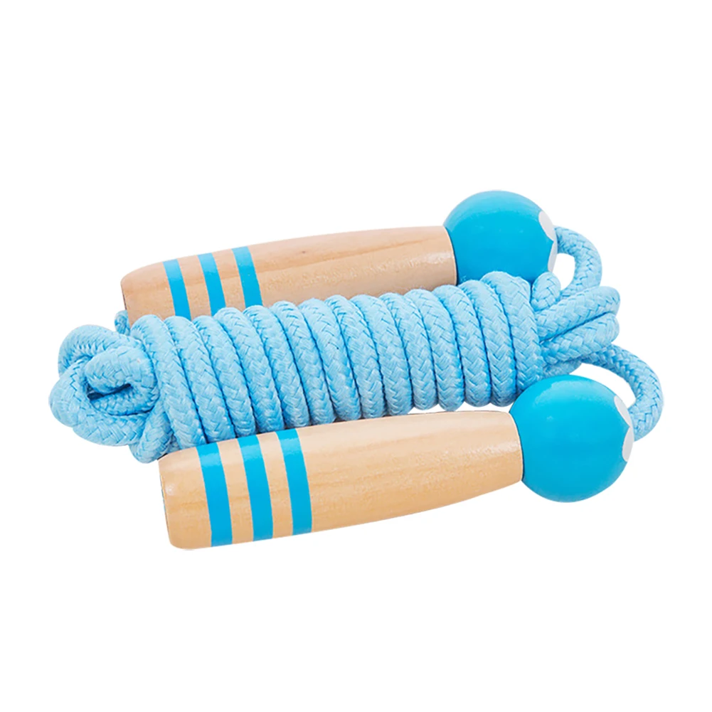 

Kids Jump Ropes Wood Handle Sport Bodybuilding Fitness Lovely Cartoon Skipping Ropes 3 Colors