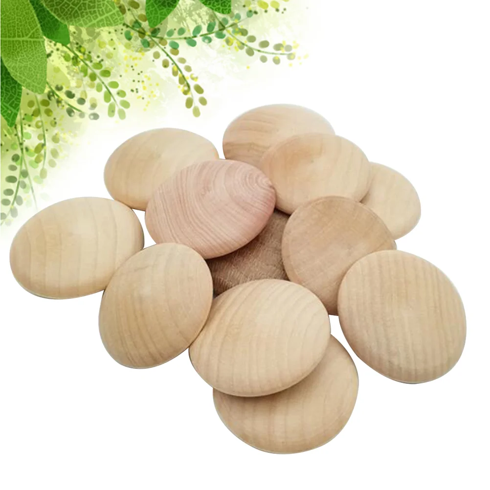 

25 PCS Button Wood Plugs Wooden Screw Hole Plugs for Furniture Stair