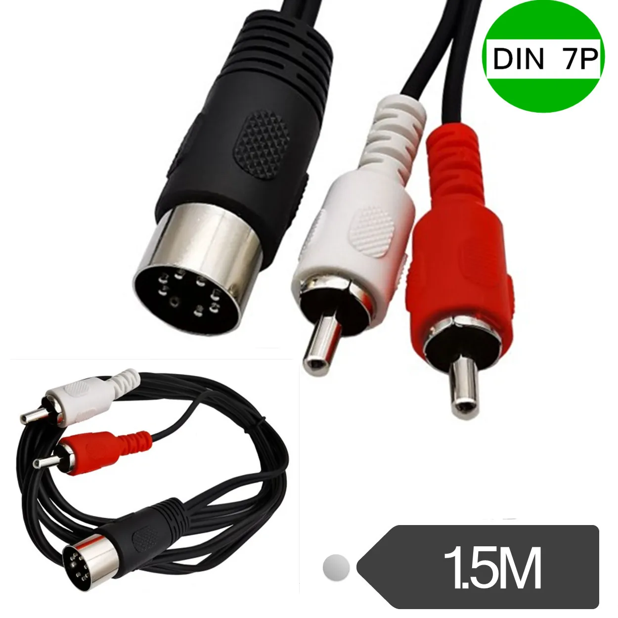 DIN открытый 7Pin революция 2RCA Лотос мужской и женский старомодный аудио