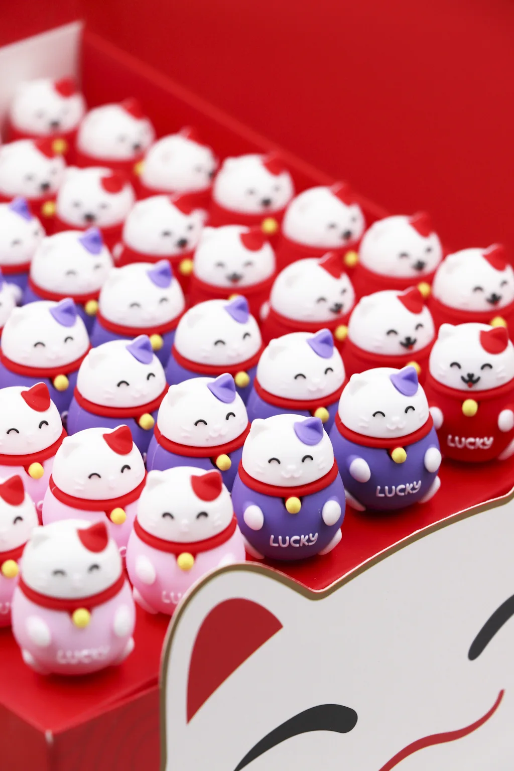 48pcs Lucky Cat Gel Pen, Cute Cartoon Maneki Neko Plastick Black 0.5mm Pens Kawaii School Supplies Wholesale