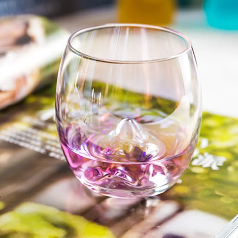 Горячий дом стеклянная чашка Радуга слеза стекло свинец семь цветов бокал для