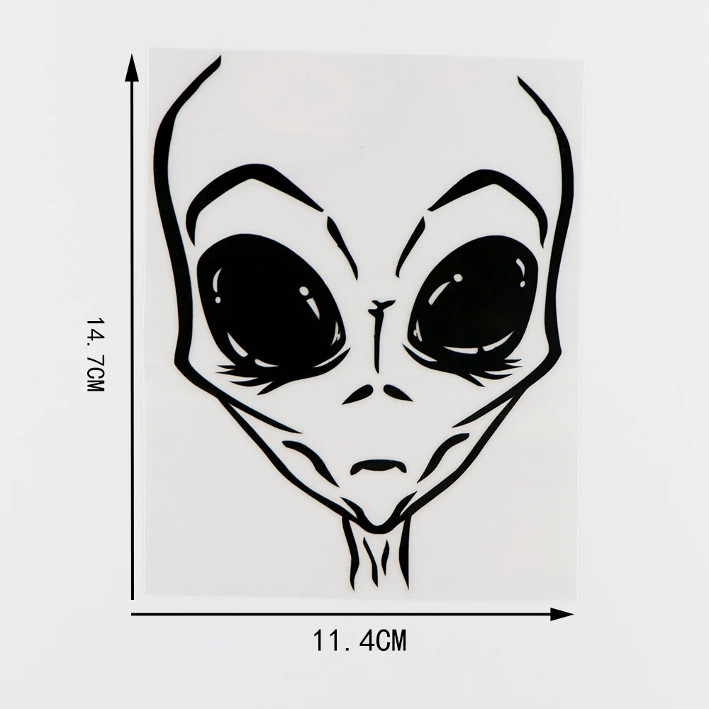 

Забавная виниловая наклейка YJZT 10A-0191 на автомобиль в виде инопланетянина размером 11,4x14,7 см с космическим рисунком