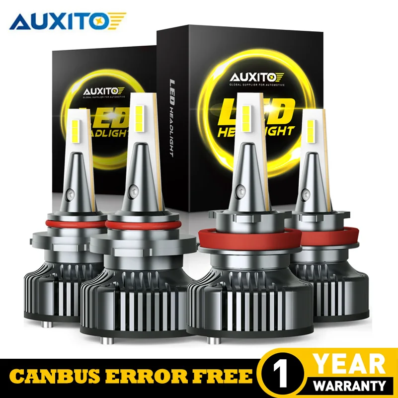 2x H4 CANBUS светодиодный лампы для фар 9005 9006 H11 H8 H9 16000lm Автомобильные фары Peugeot 206 308 207