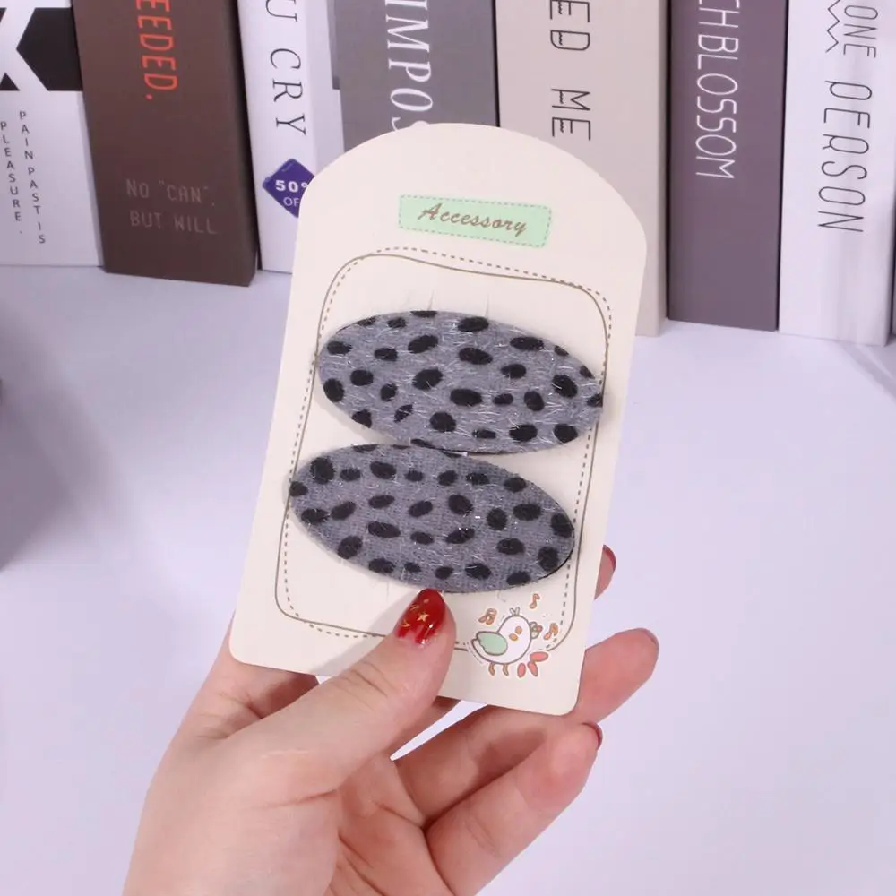 Заколка для волос леопардовая девочек аксессуар на голову из ткани с