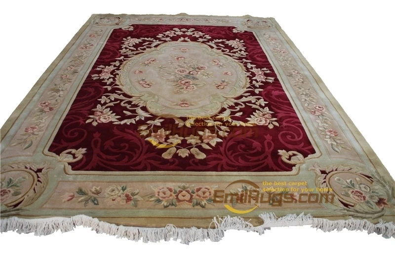 Goede Woonkamer Tapijt Moderne Art Tapijten Handgeweven Franse Chic Ronde Tapijt Voor Thuis Decoratie Nieuwe Tapijt Natuurlijke Schapenwol