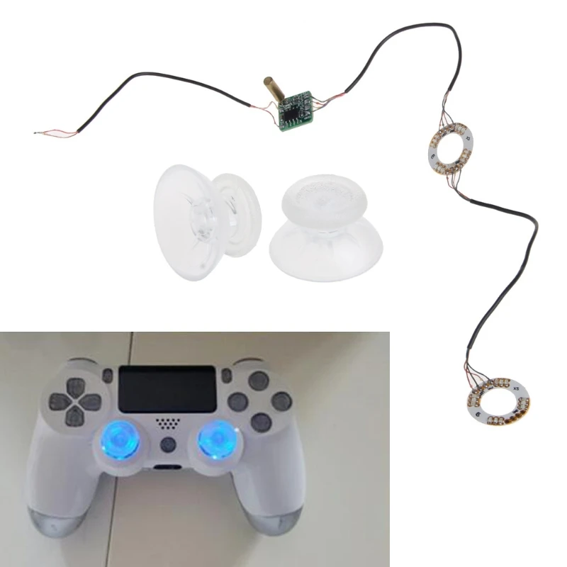 

Analog Thumb Sticks Joystick Caps LED Light DIY For PS4 Platstation 4 Controller Drop Shipping