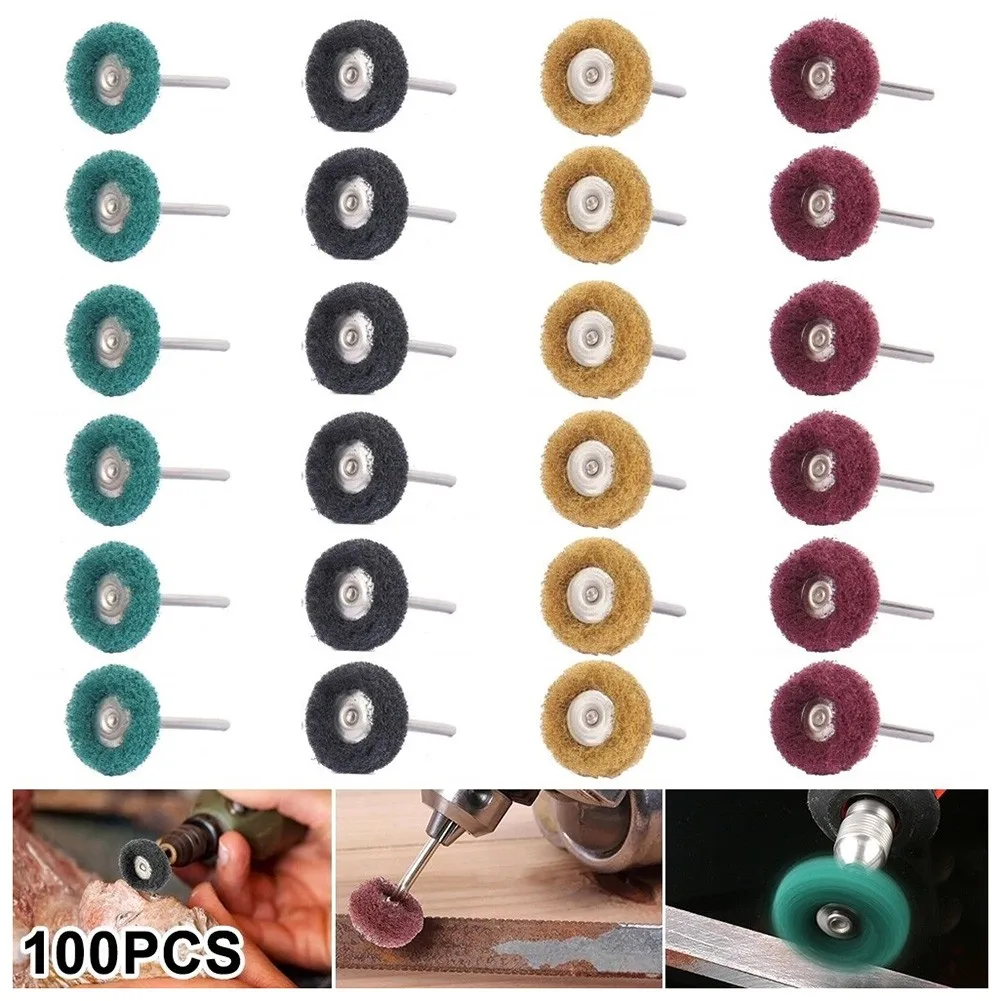 

Nylon Polishing Wheel Pad Sanding Scouring Wheels 100pcs Abrasive Brush