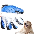 Силиконовая перчатка для груминга домашних питомцев, расческа для вычесывания кошек и собак, Товары для ванной и массажа