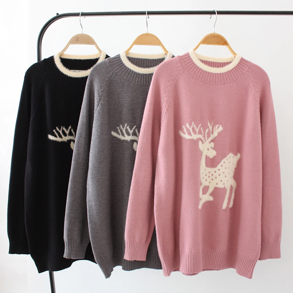 Повседневные женские свитера размера плюс Осень-зима 2019 Модные свободные