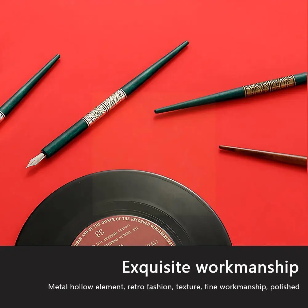 

Manga Calligraphy Dip Pen Holder + 6 Nibs For Lettering Sketching And Drawing Suitable For Drawing And Writing Greeting Car T4b0