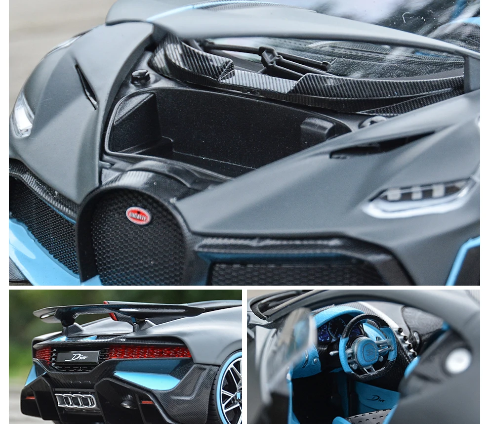 Bburago 1:18 Bugatti Divo спортивный автомобиль статическая литая модель сплава Модель автомобиля