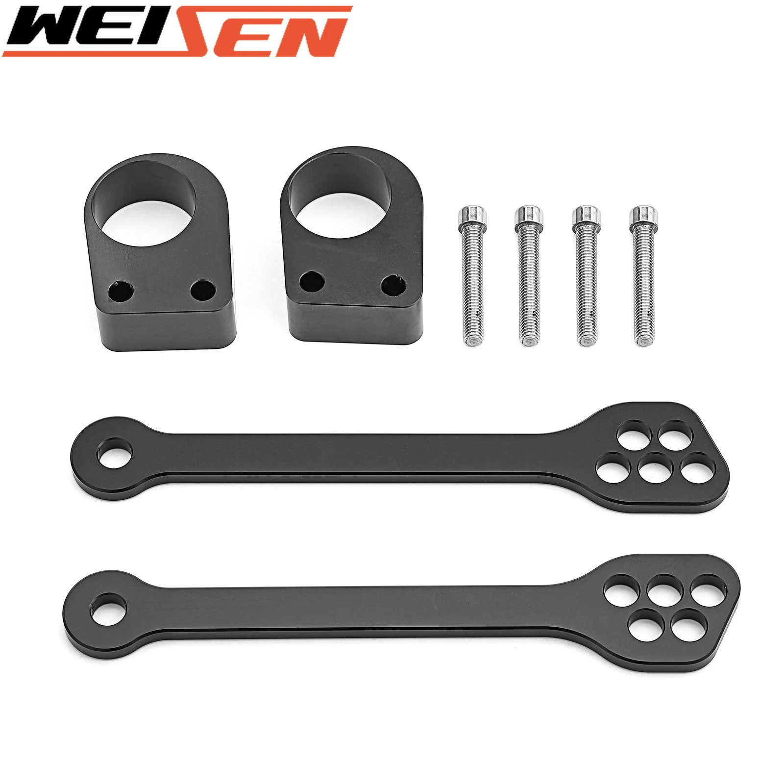 

Задняя регулировка 0-4 ''и передняя 1'' комплект для опускания звеньев Для Kawasaki Ninja 250R 300 аксессуары для мотоциклов черные анодированные