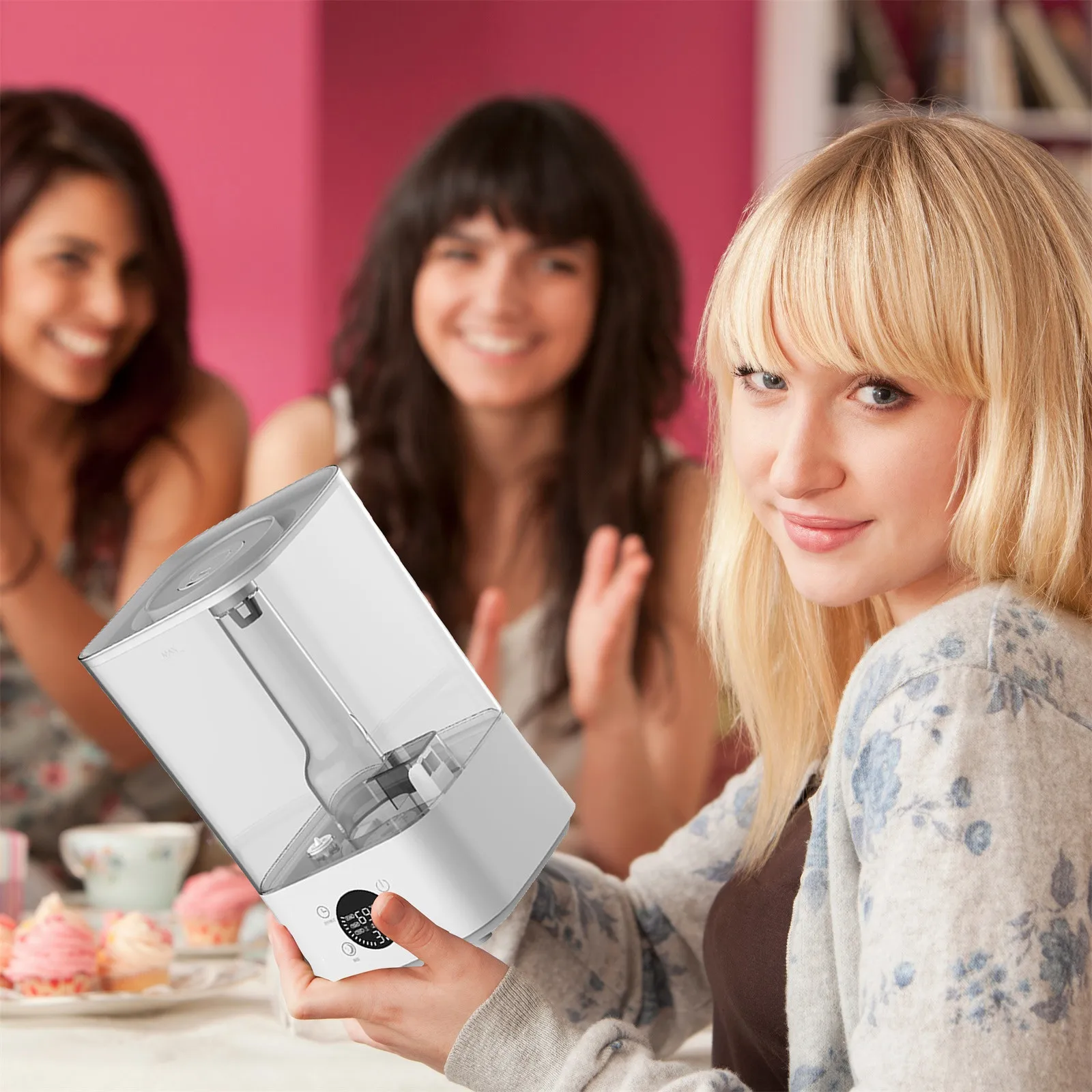 Квадратный аромадиффузор увлажнитель воздуха тихий Usb лампа для создания