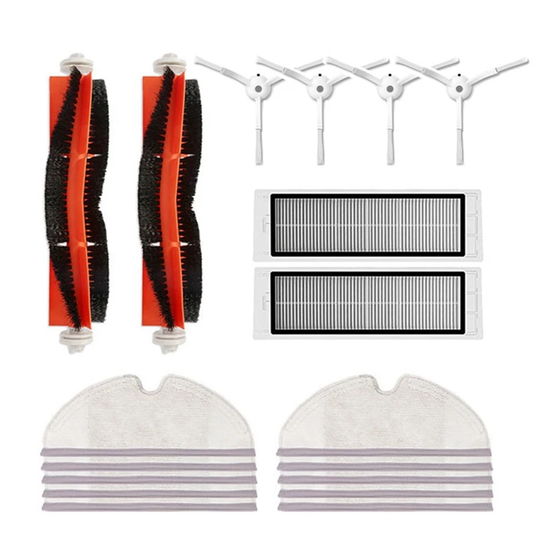 

18PCS Set for Dreame Bot T7Pro/T6/P5/S5 Robotic Vacuum Cleaner Parts Kits Main Side Brush Filters Mop Rag
