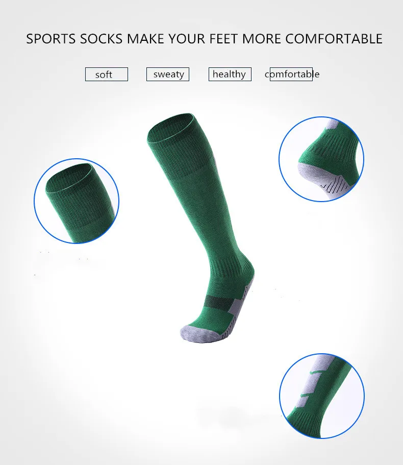 

Nylon Long Tube Socks Football Socks Soccer Match Antiseptic Deodorization Economic Durable