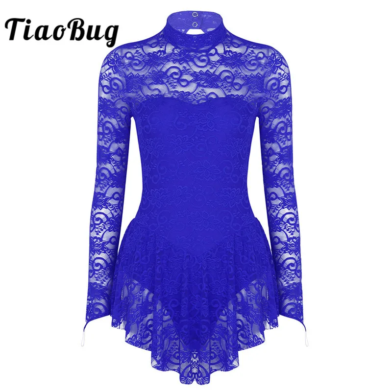 TiaoBug взрослый макет шеи с длинным рукавом мягкие кружевные балетные
