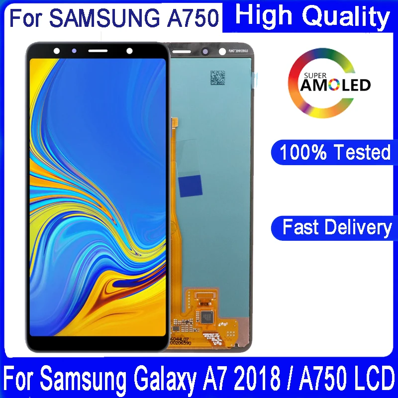 6 0 ''Оригинальный ЖК дисплей для Samsung Galaxy A7 2018 A750 SM A750F A750FN A750G + сенсорный экран в