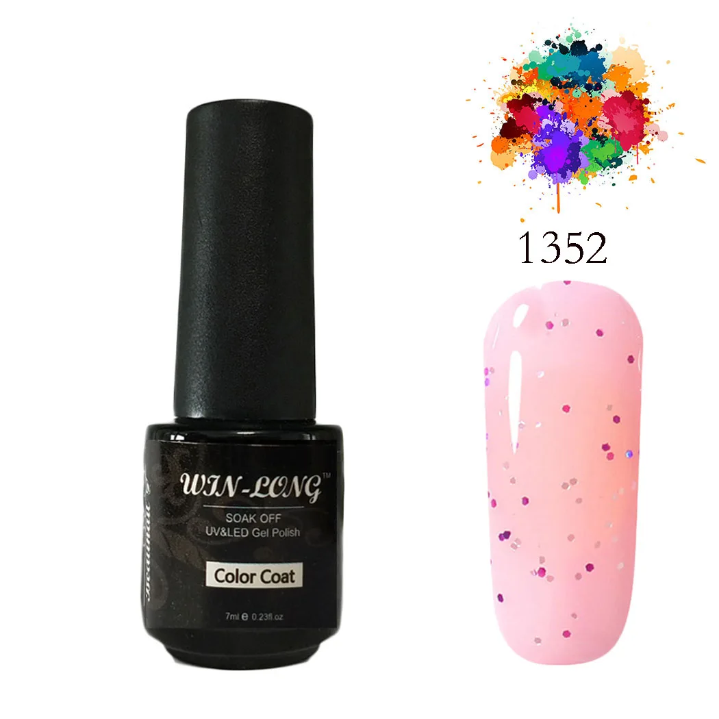 Гель-лак для ногтей WL 7 мл отмачиваемый Блестящий цветной лак УФ-Гель-лак