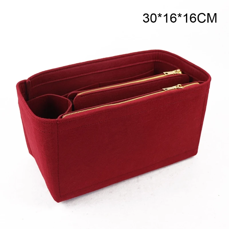 

2021 New Purse Organizer Insert Felt Bags Handbag Tote Shaper Multi Pocket