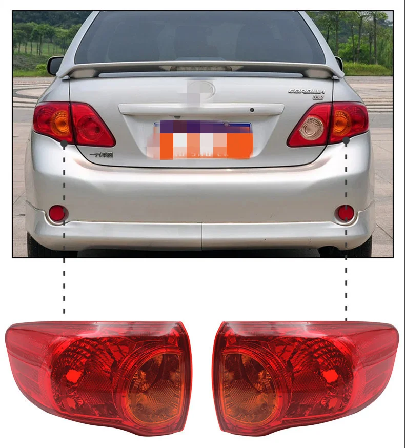 

Светодиодный задний фонарь для Toyota corolla 2007-2018 светильник ний бампер, стоп-сигнал, указатель поворота