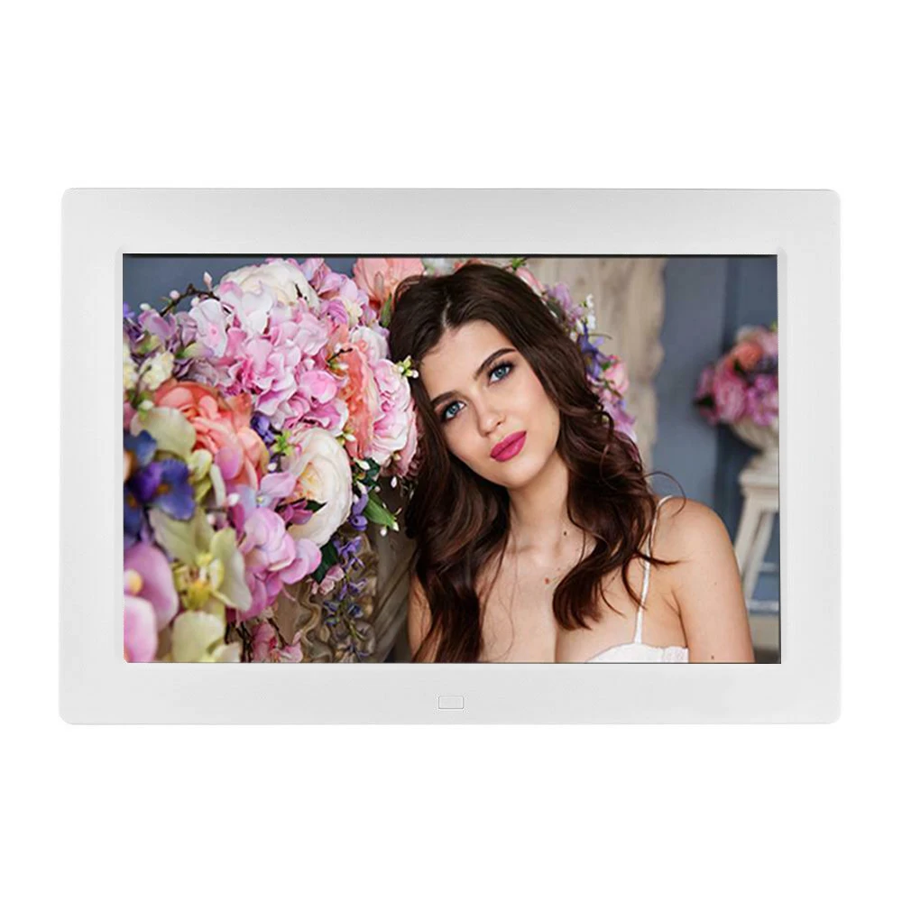 10 2 "Цифровая фоторамка HD TFT lcd 1024*600 Цифровая Будильник MP3 MP4 видеоплеер | Дом и сад