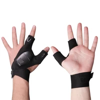 half finger flashlight gloves led night light luminous multifunctional gloves for outdoor sports camping cycling fishing