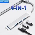 Концентратор USB Type-C 3,0, 4 порта, OTG, для ноутбуков Lenovo, Xiaomi, Macbook Pro