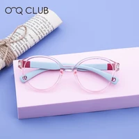 o q club kids glasses tr90 silicone eyeglasses flexible children%e2%80%99s round eyewear myopia optical eyeglasses frames 2509