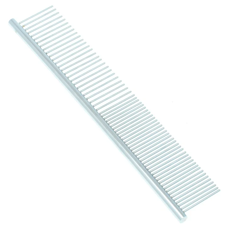 

19CM Puppy Grooming Comb Tools For Dog Clean Cheap Brushes Pin Cat Brush Stainless Steel Dogs Comb Metal Pet Suppliers LZN0017