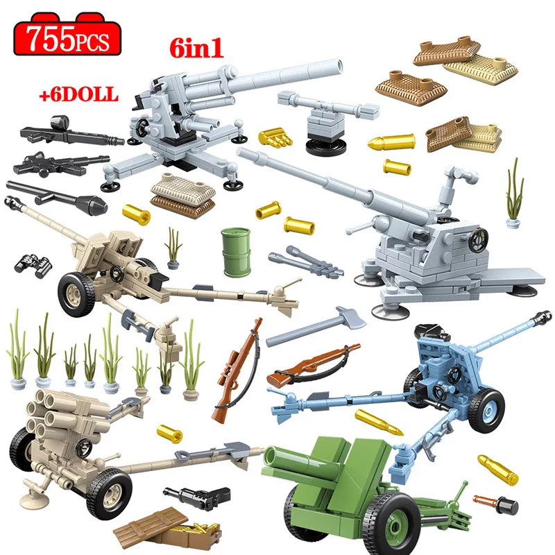 Военные немецкие строительные блоки для машин WW2 городской полицейский солдат